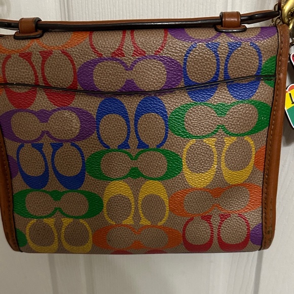 Coach Rainbow Signature Shoulder Bag - Picture 5 of 13